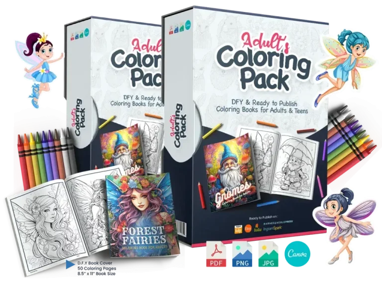 Adult Coloring Pack review showing a bundle of coloring books