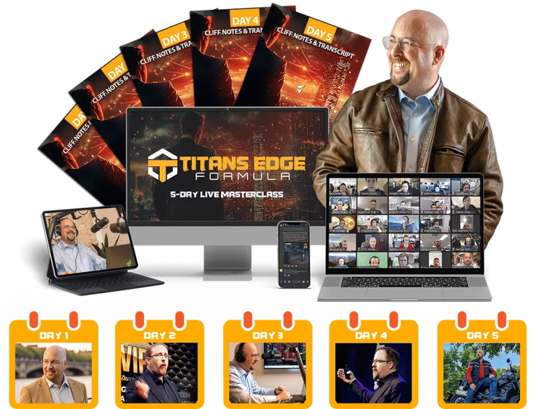 Titan's Edge 5-Day Sprint Masterclass banner for crypto trading